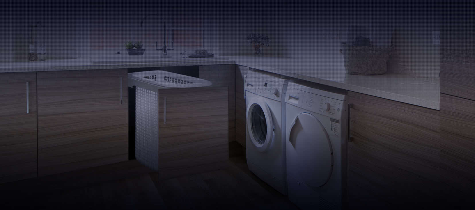 concealed laundry hampers